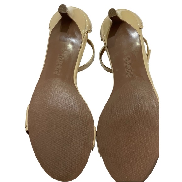 TALBOTS NUDE LEATHER PATENT SANDALS SZ 5 EUC - Picture 5 of 13